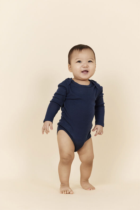 Copenhagen Colors MERINO LIGHT KNITTED BODYSTOCKING Navy