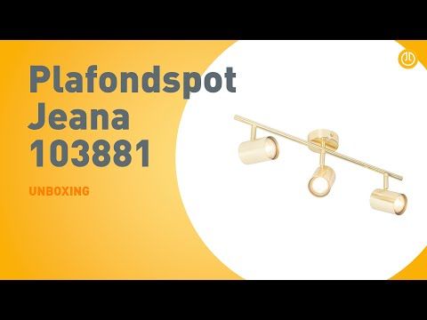 Moderne plafondlamp messing 3-lichts verstelbaar - Jeana