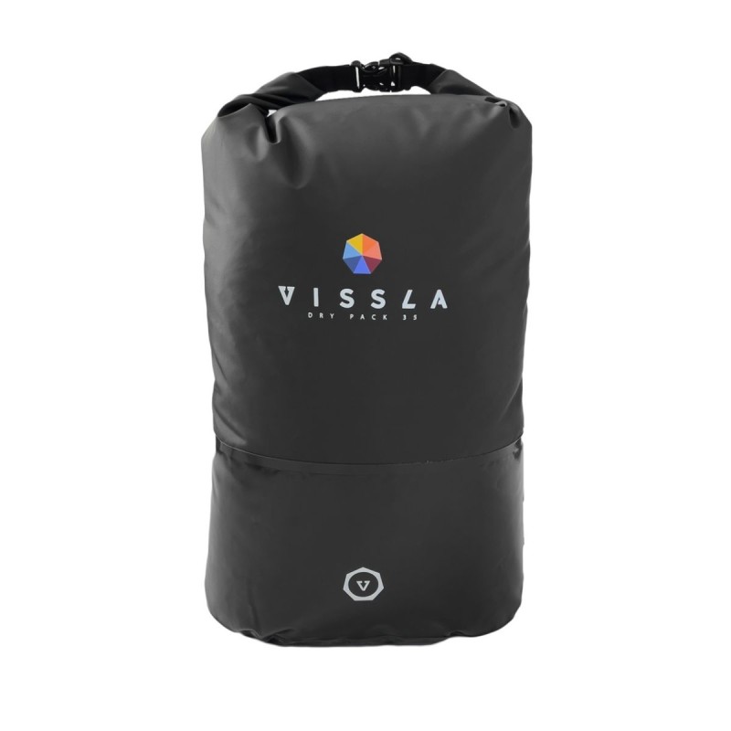 Sac à dos étanche Vissla 7 Seas Dry 35L Noir - The Corner Shop