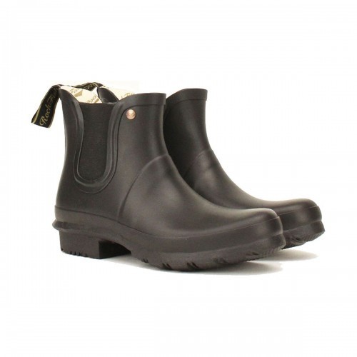Botas Chelsea masculinas pretas foscas