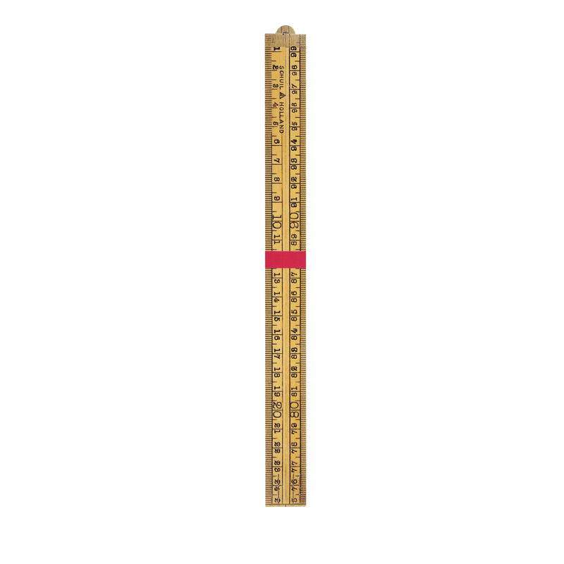 Schuil timmermansduimstok palmhout 1m