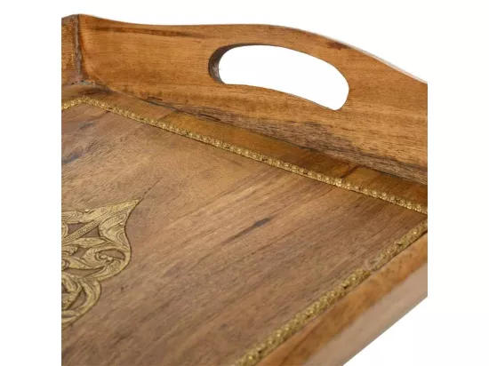 Plateau en bois 47x31x16h
