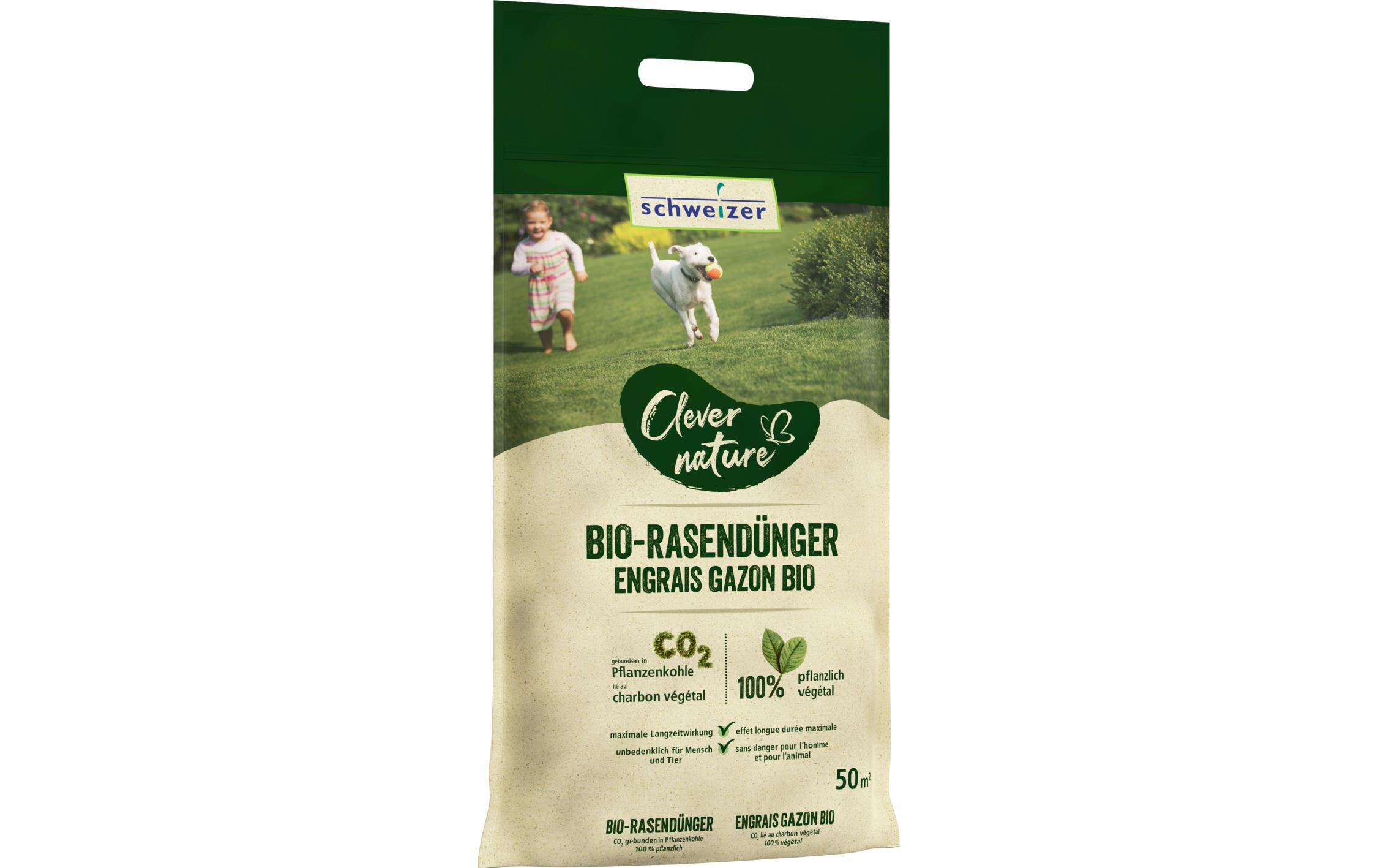 Dünger Bio-Rasendünger 50 m²100% pflanzlicher Rasendünger
