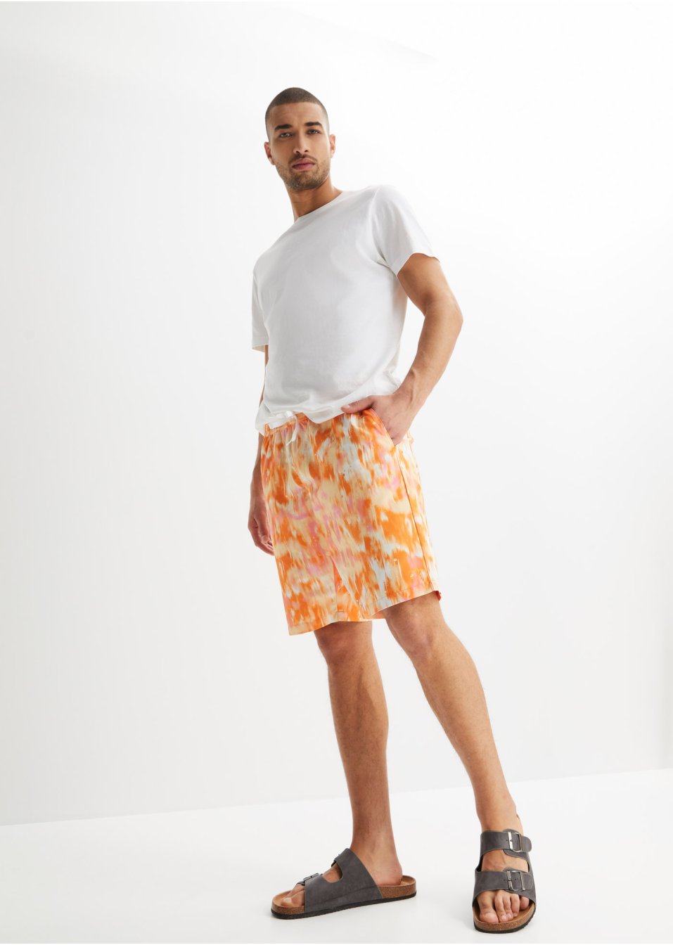 Bermuda de plage en polyester recyclé, Regular Fit