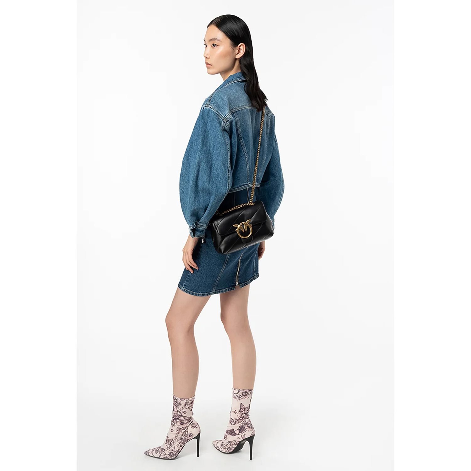 Pinko Love Puff Mini Cl plantation-antiqueÂ gold