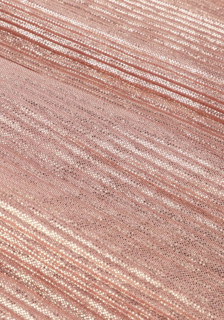 LIKE FLO ros&eacute;gouden like flo pantalon metallic plisse pants