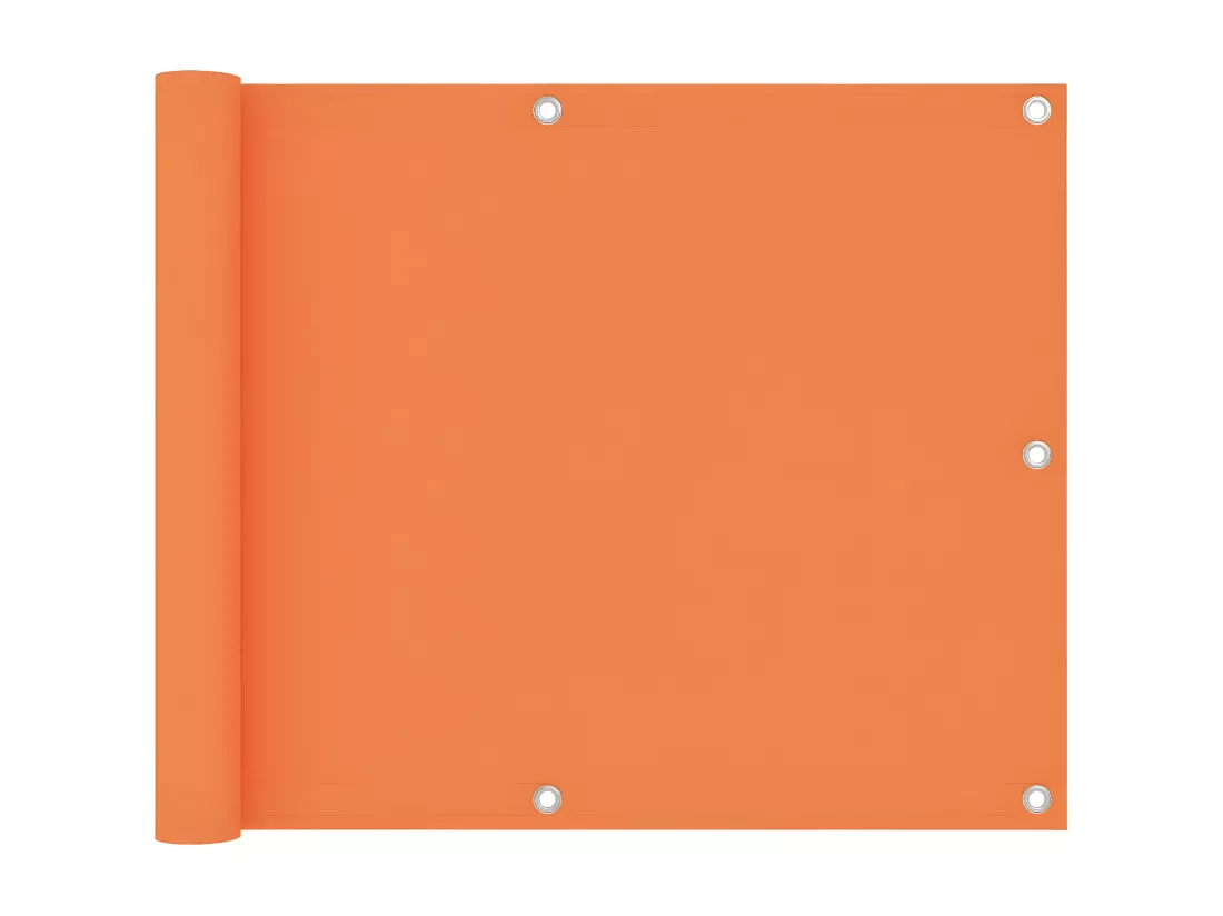 Écran de balcon Orange 75x500 cm Tissu Oxford