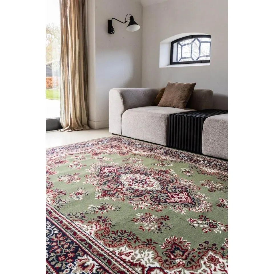 Interieur05 Eva Interior vintage Vloerkleed nain Perzisch Groen - 80 x 150 cm