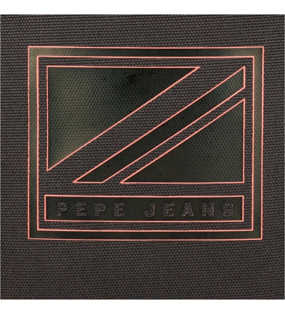 Estojo para lápis Pepe Jeans Cody com três zíperes, verde.
