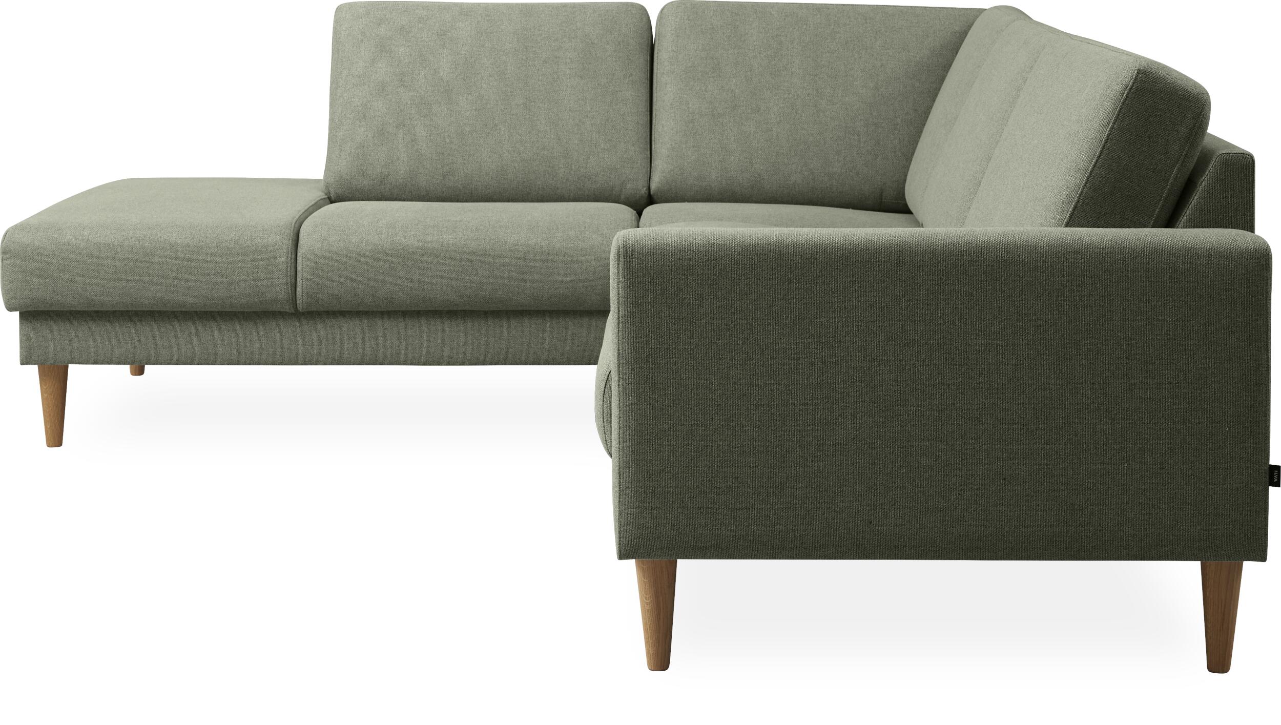 Linea venstrevendt hjørnesofa med pufafslutning