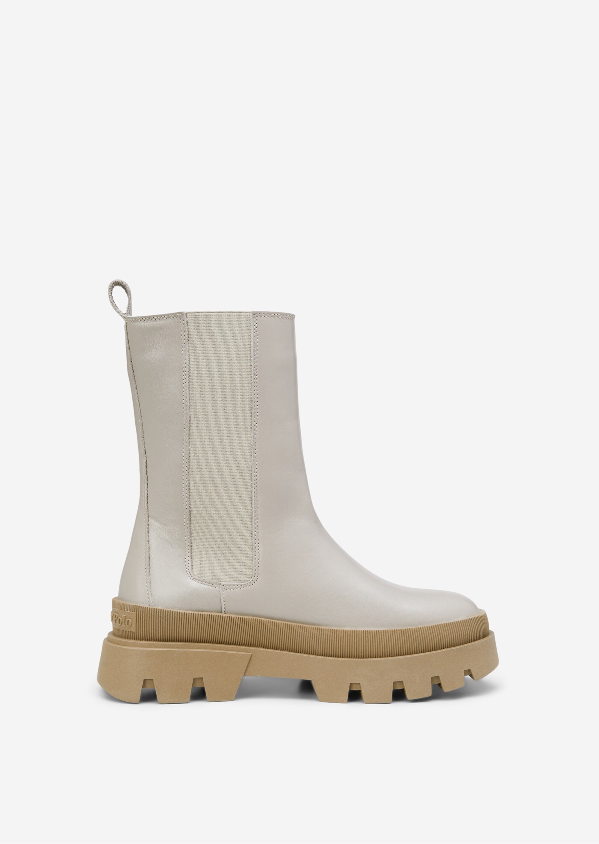 Hoher Chelsea-Boot aus glattem Kalbleder