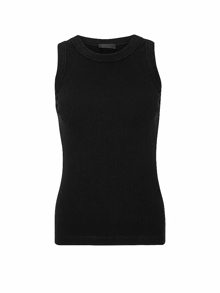DRYKORN Tanktop Tight Fit Olina schwarz