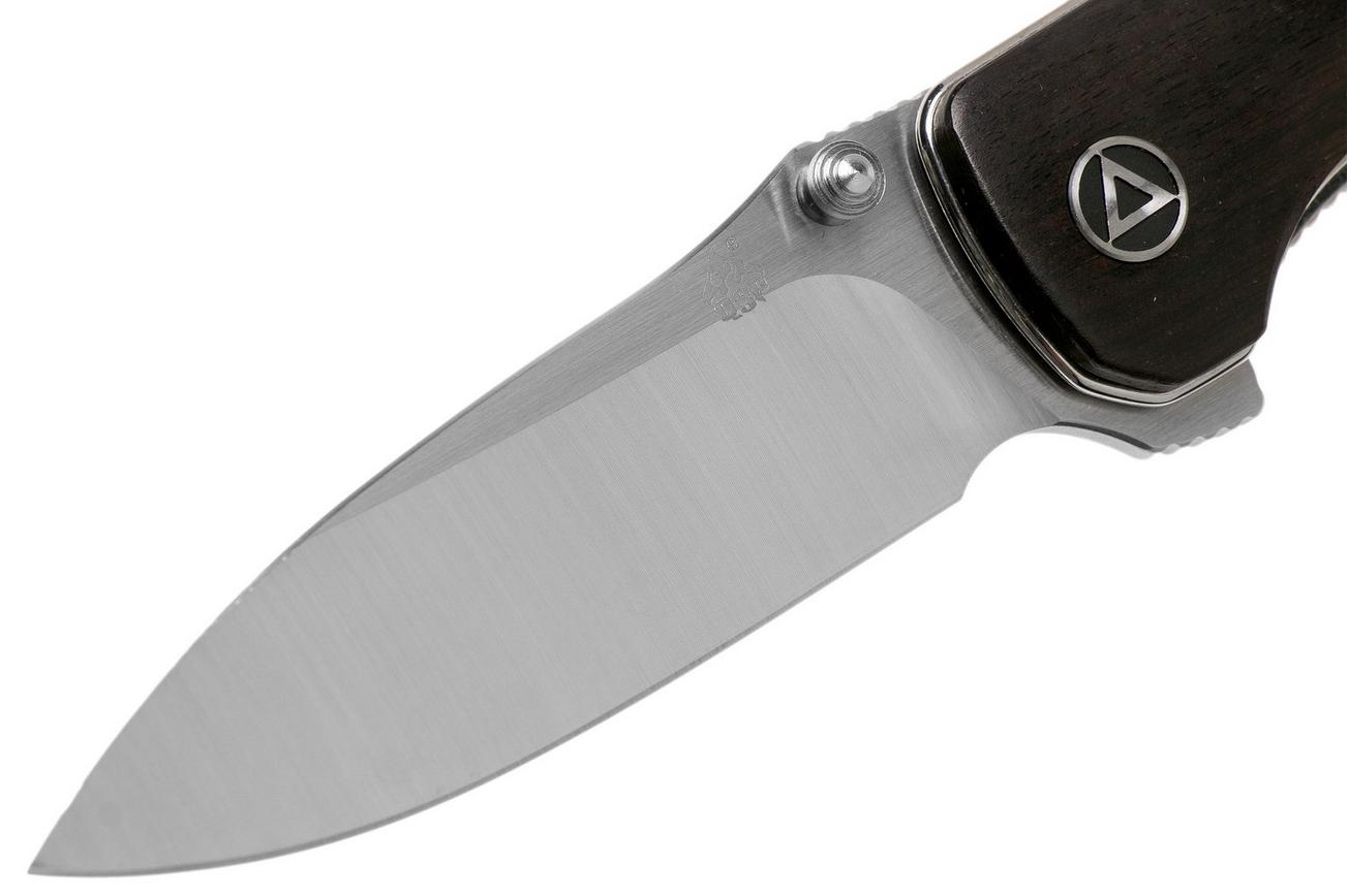 QSP Knife Hawk QS131-P1 Ebony Wood, Satin, zakmes
