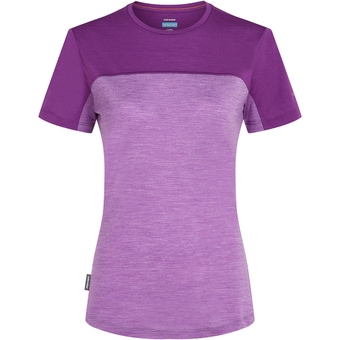 Icebreaker Merino Blend Cool-Lite Sphere Colour Block T-Shirt Passion HTHR / Passion / CB Damen