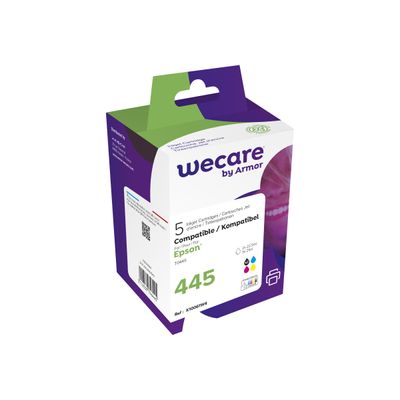 Cartouche compatible Epson T044 Parasol - pack de 5 - noir x2, cyan, magenta, jaune - Wecare