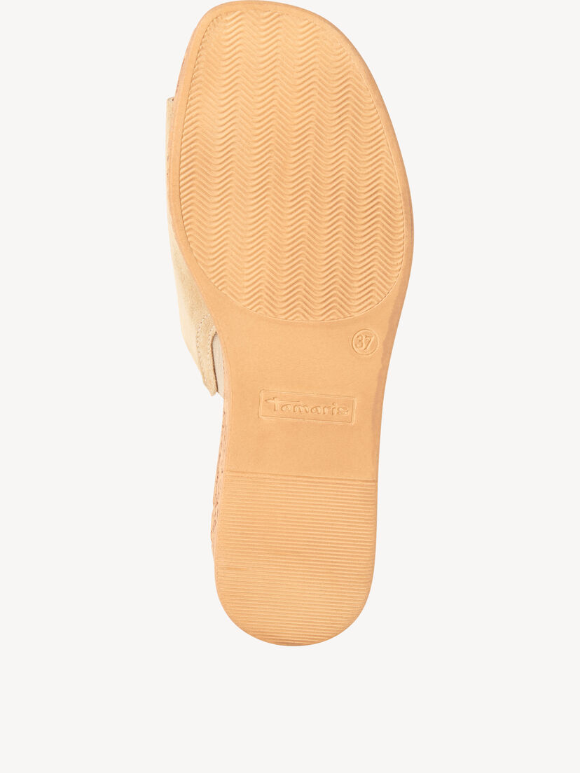 Leren Slipper - beige