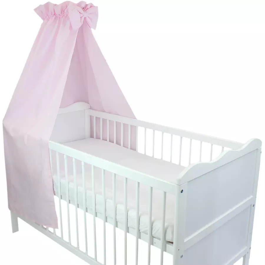 TupTam Babybett Himmel mit Schleifchen altrosa