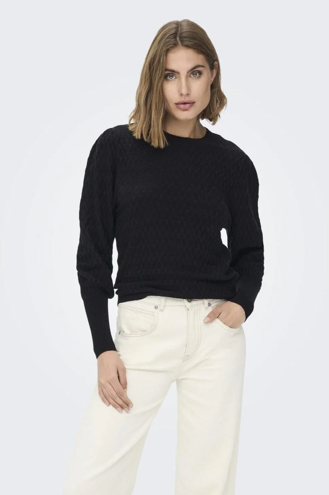 Only Onlfaye Life L/S Pullover Knt 4031116 black