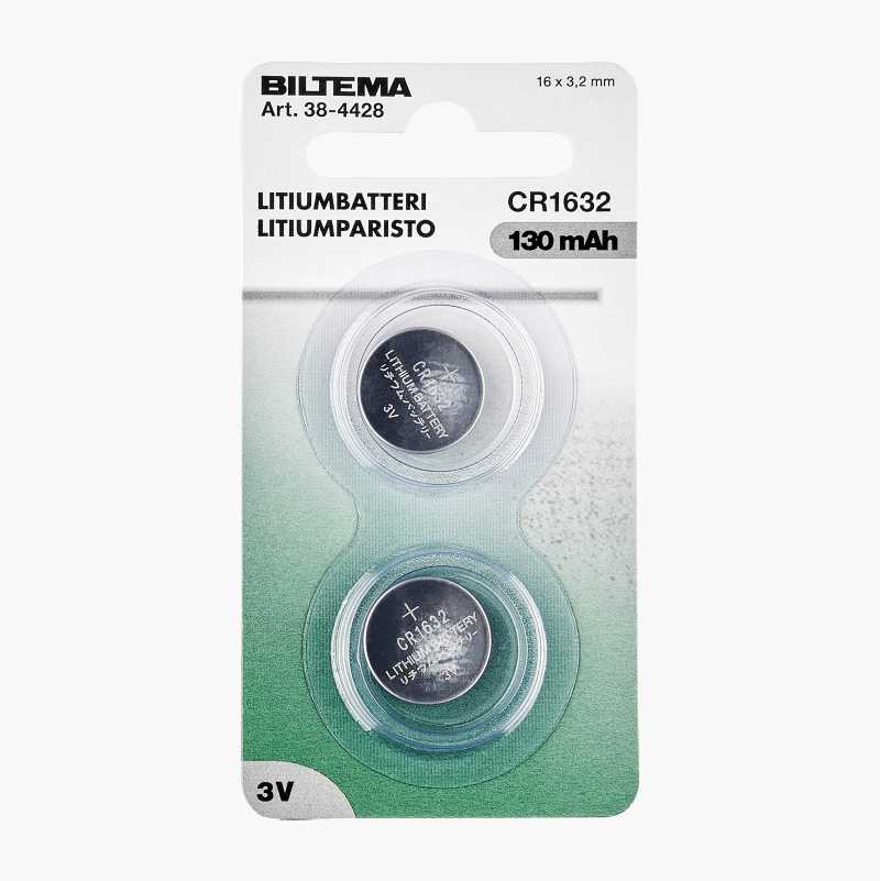 CR1632 Litiumbatteri, 2 stk.