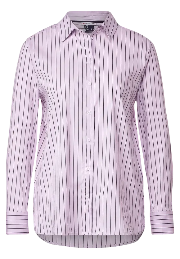 Office Streifenbluse - soft pure lilac