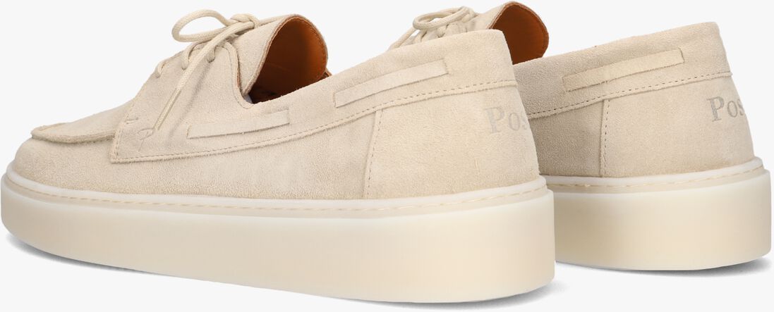 beige posa veterschoenen deckshoe originale