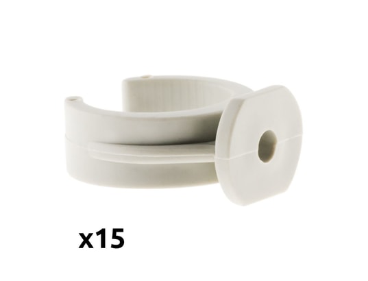 ZENITECH - Accessoire antenne Lot de 15 clips ø25 mm sans chevilles