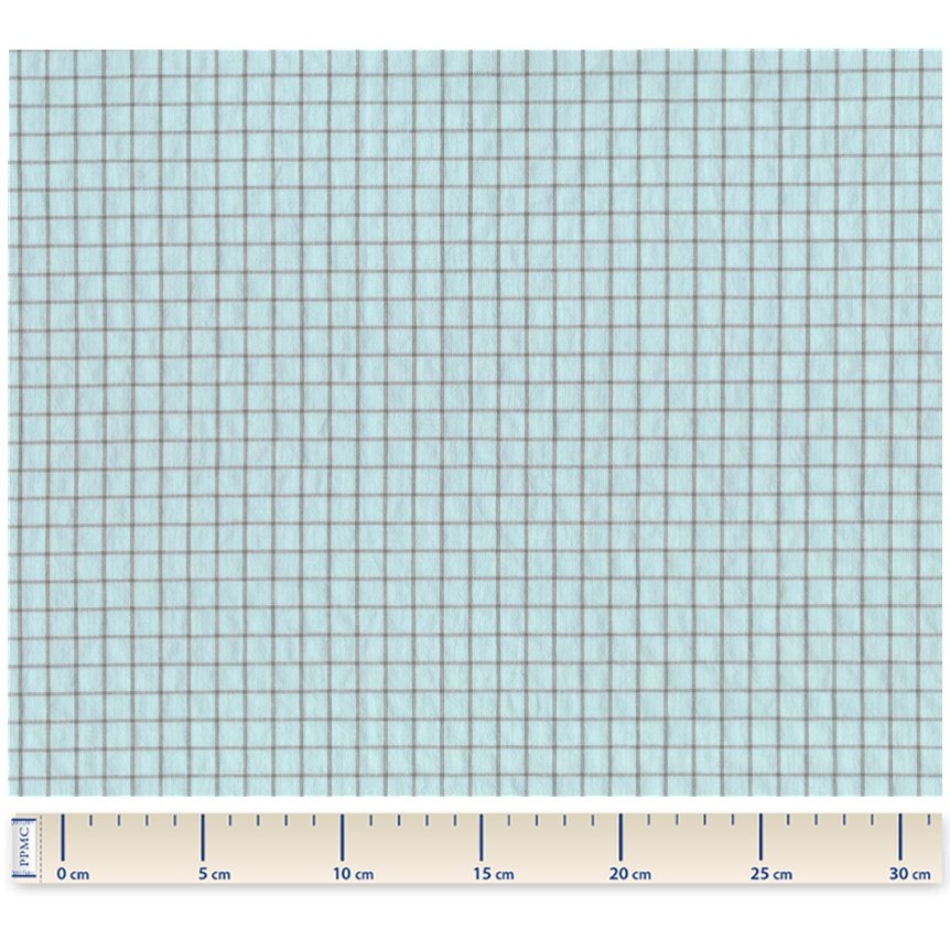 Tissu Coton Au Mètre Ex2528 Carreaux Bicolores Bleu Gris