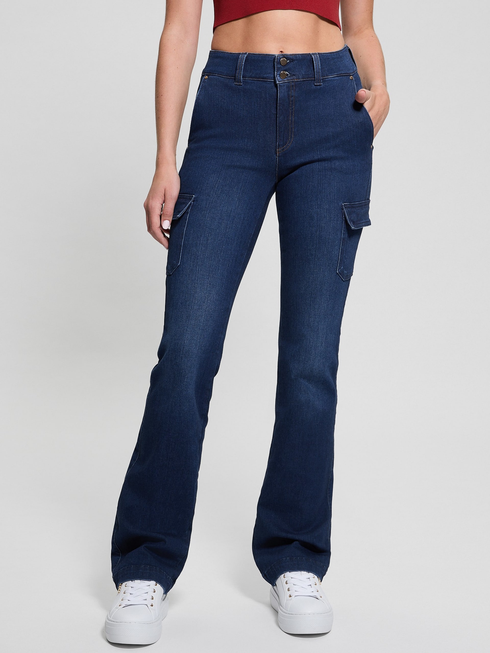 Calça jeans Eco Cargo Mini Bootcut