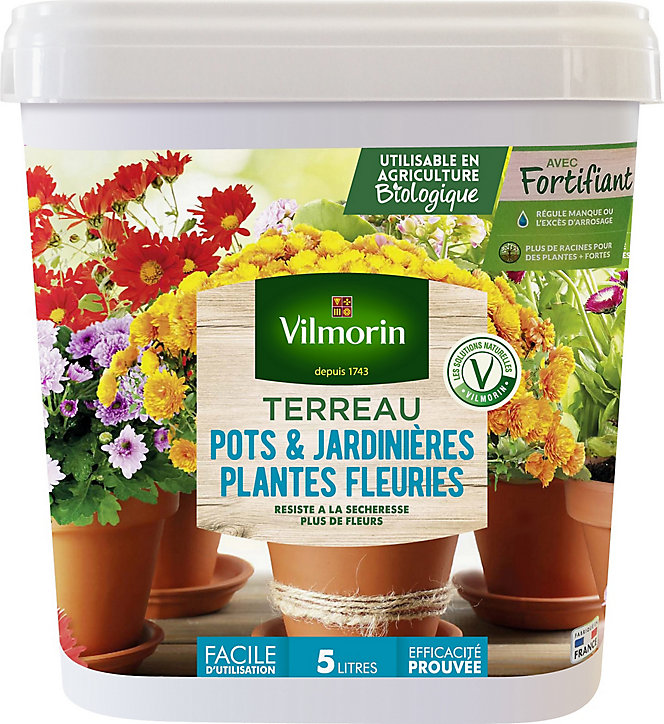 Terreau fleurs Vilmorin 5L