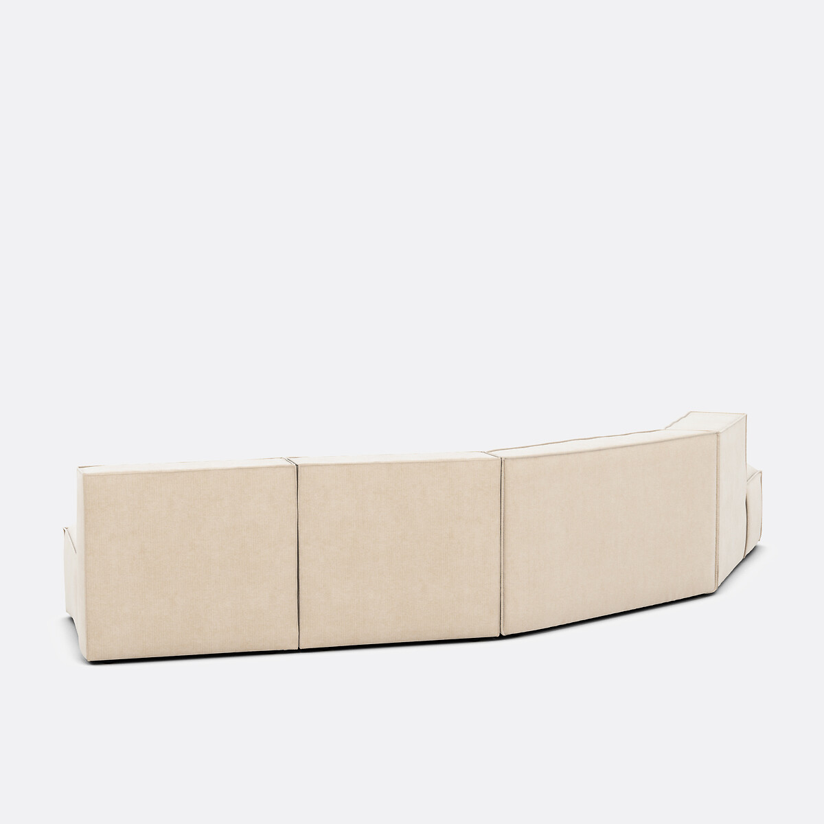 LA REDOUTE INTERIEURS<br>Sofá de 4 peças esquerdo veludo Vintage Seven