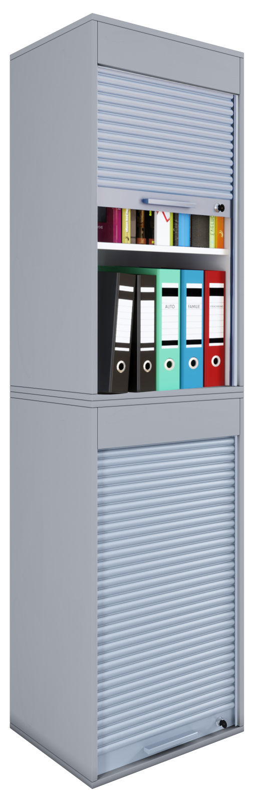 Büroschrank AKTOS XL - grau - abschließbar