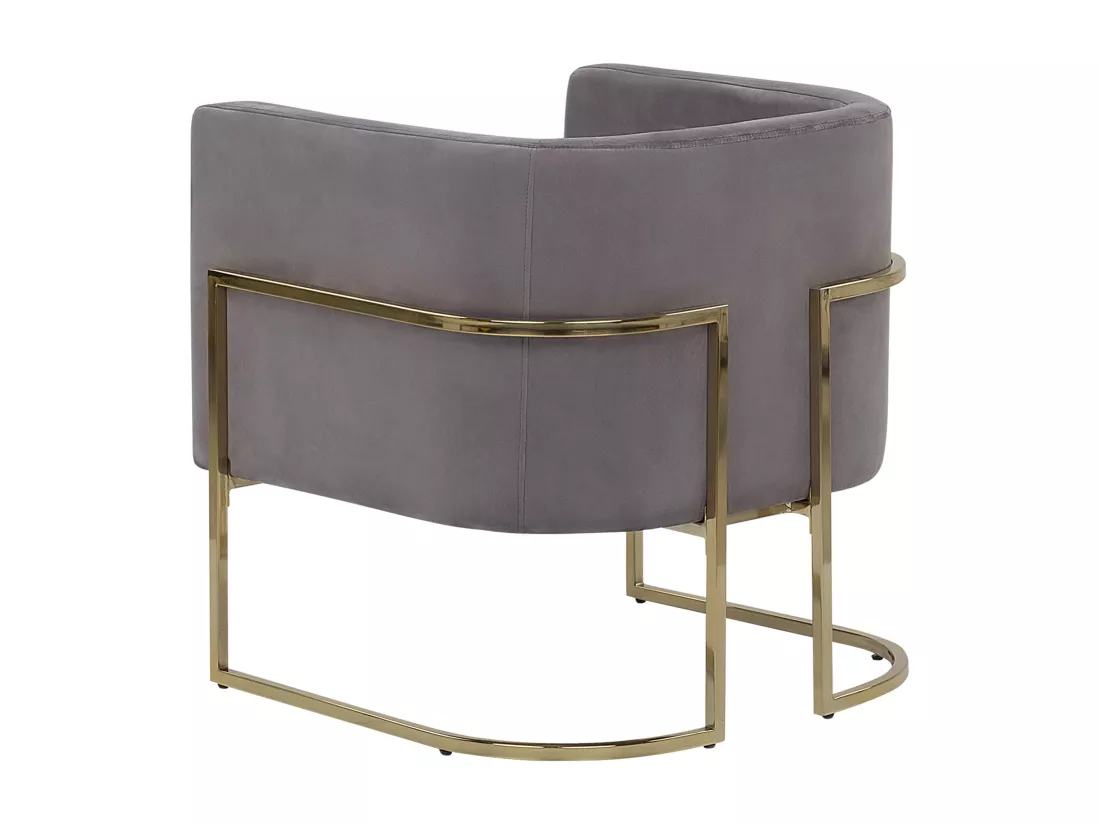 Fauteuil SIRKKA Velours Gris