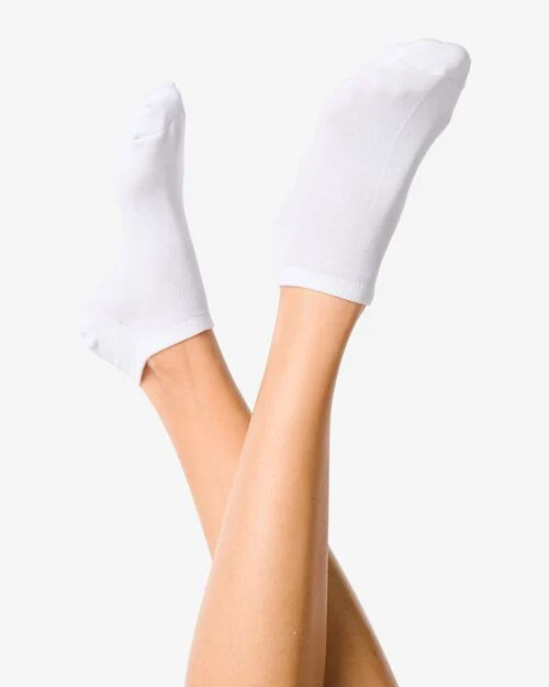 5 paires de socquettes femme avec coton blanc