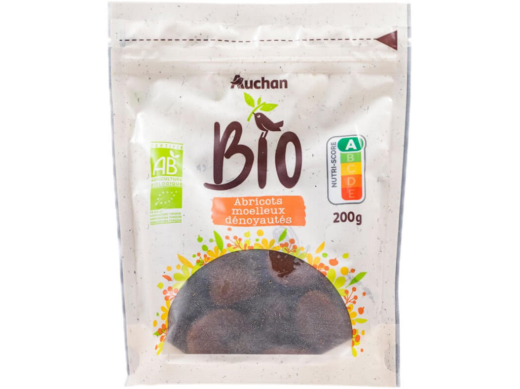 METADES ALPERCE AUCHAN BIO SEM CAROÇO 200G