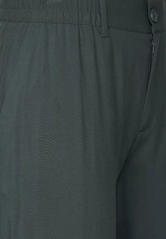 Loose Fit Viskosehose - marshy green
