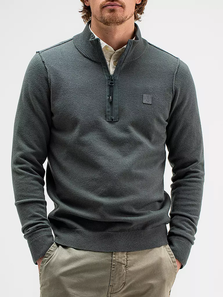 BUTCHER OF BLUE Troyer Pullover CLIFDEN grau