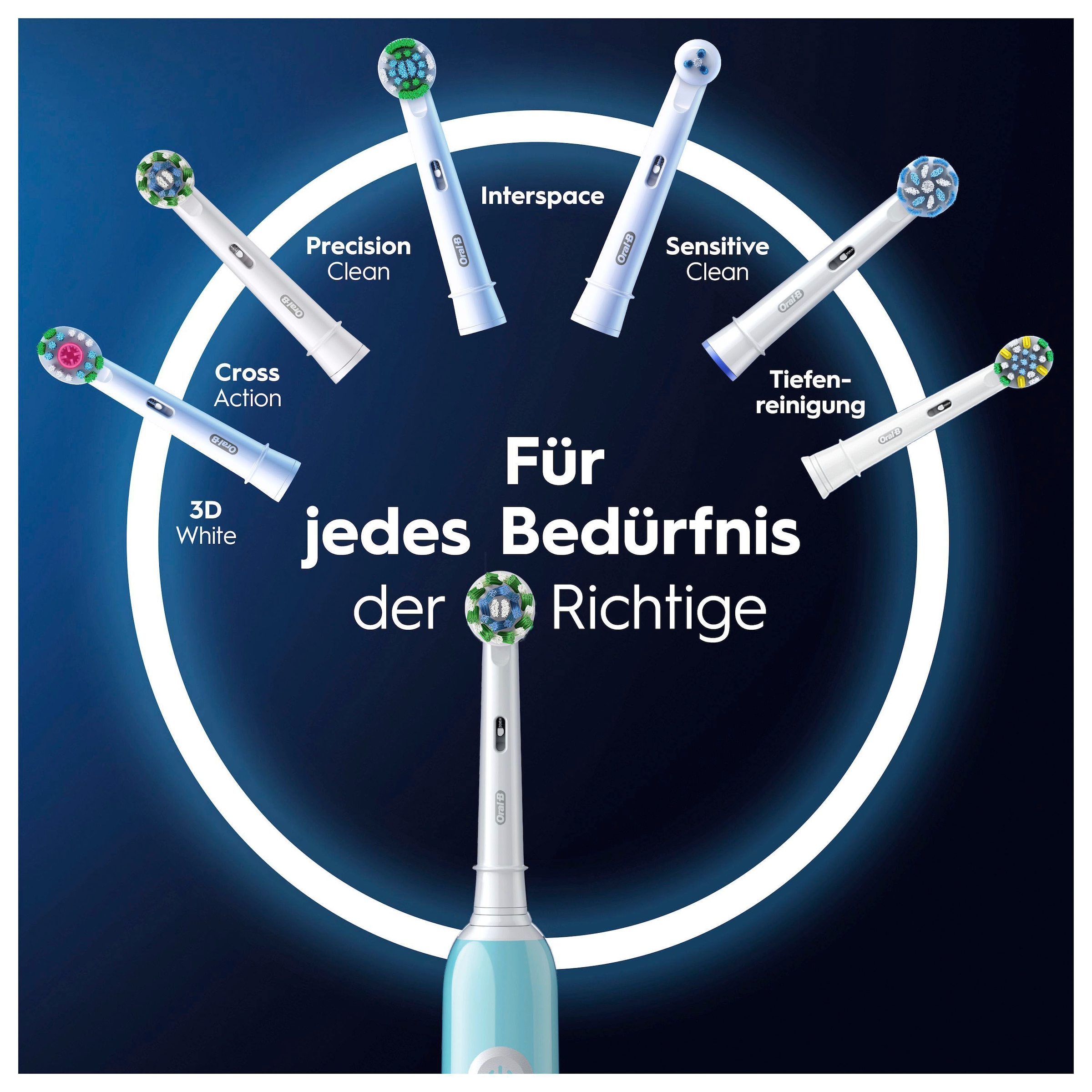 Oral-B Elektrische Zahnbürste »PRO Series 1« 1 Stk. Aufsteckbürsten Drucksensor