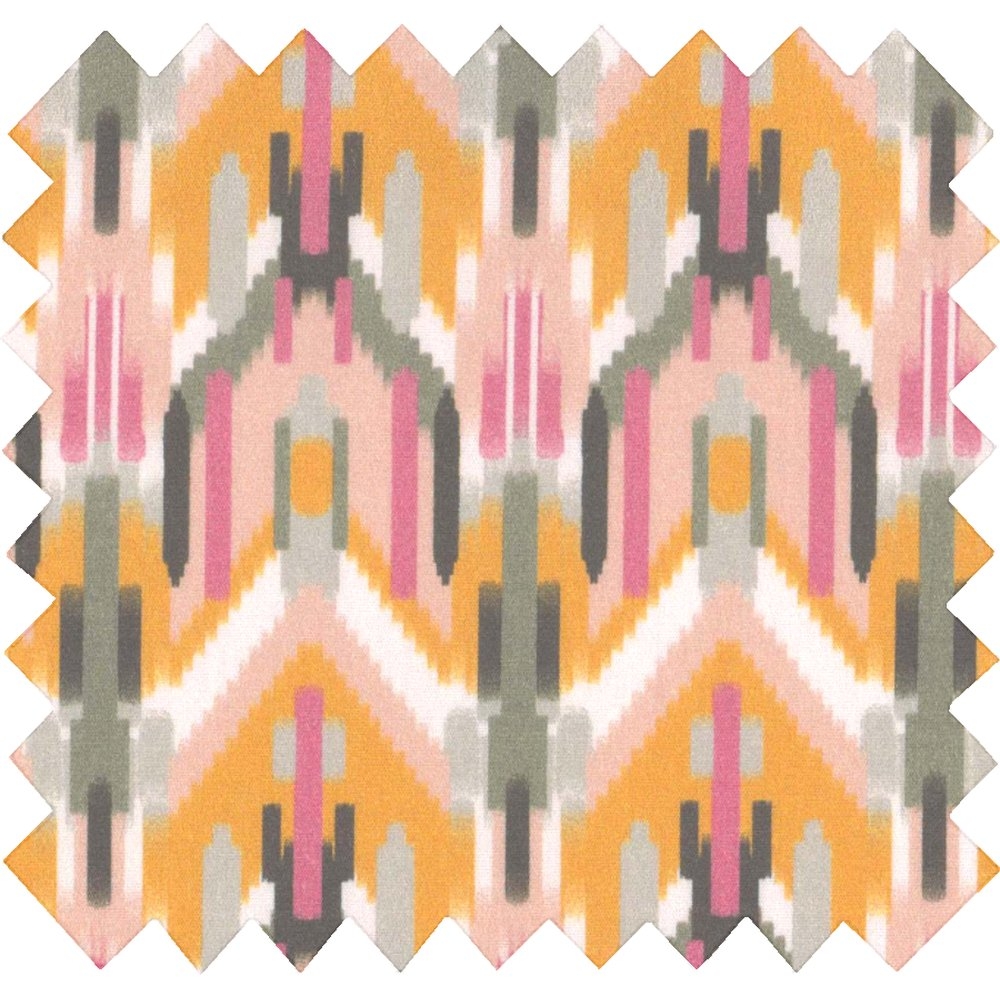 Tissu Coton Au Mètre Ikat Ocre