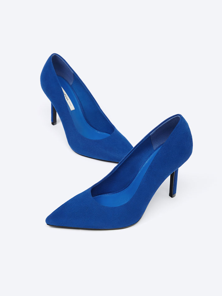 Sapato de salto baixo - Azul