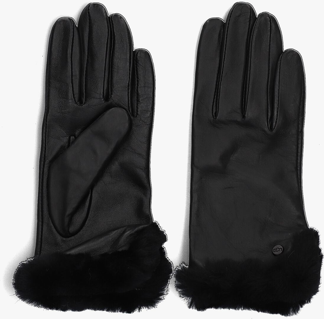 UGG zwarte ugg handschoenen leather sheepskin vent glove