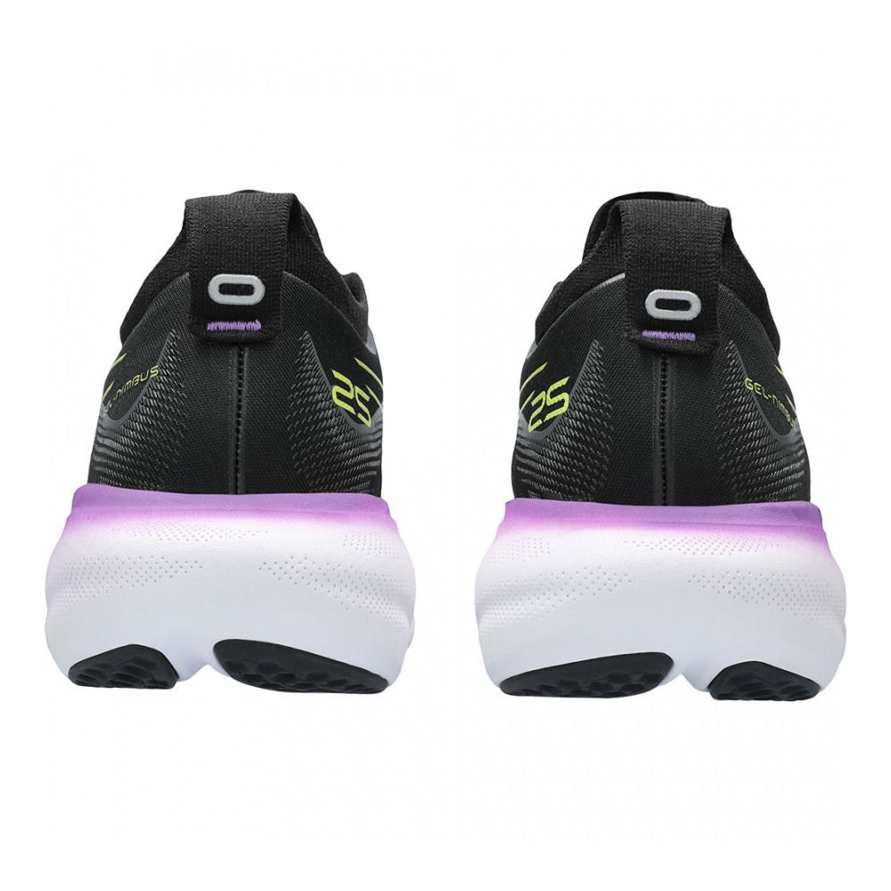 Asics GEL-NIMBUS 25 - Chaussures running Femme black/glow yellow