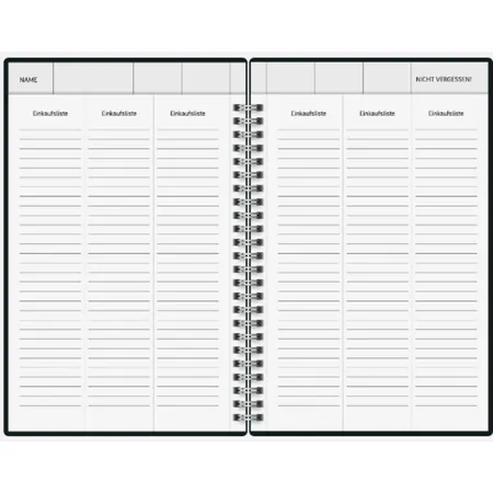 BRUNNEN Familienplaner Buchkalender A5, 2S/1W-14 Mon, 2023