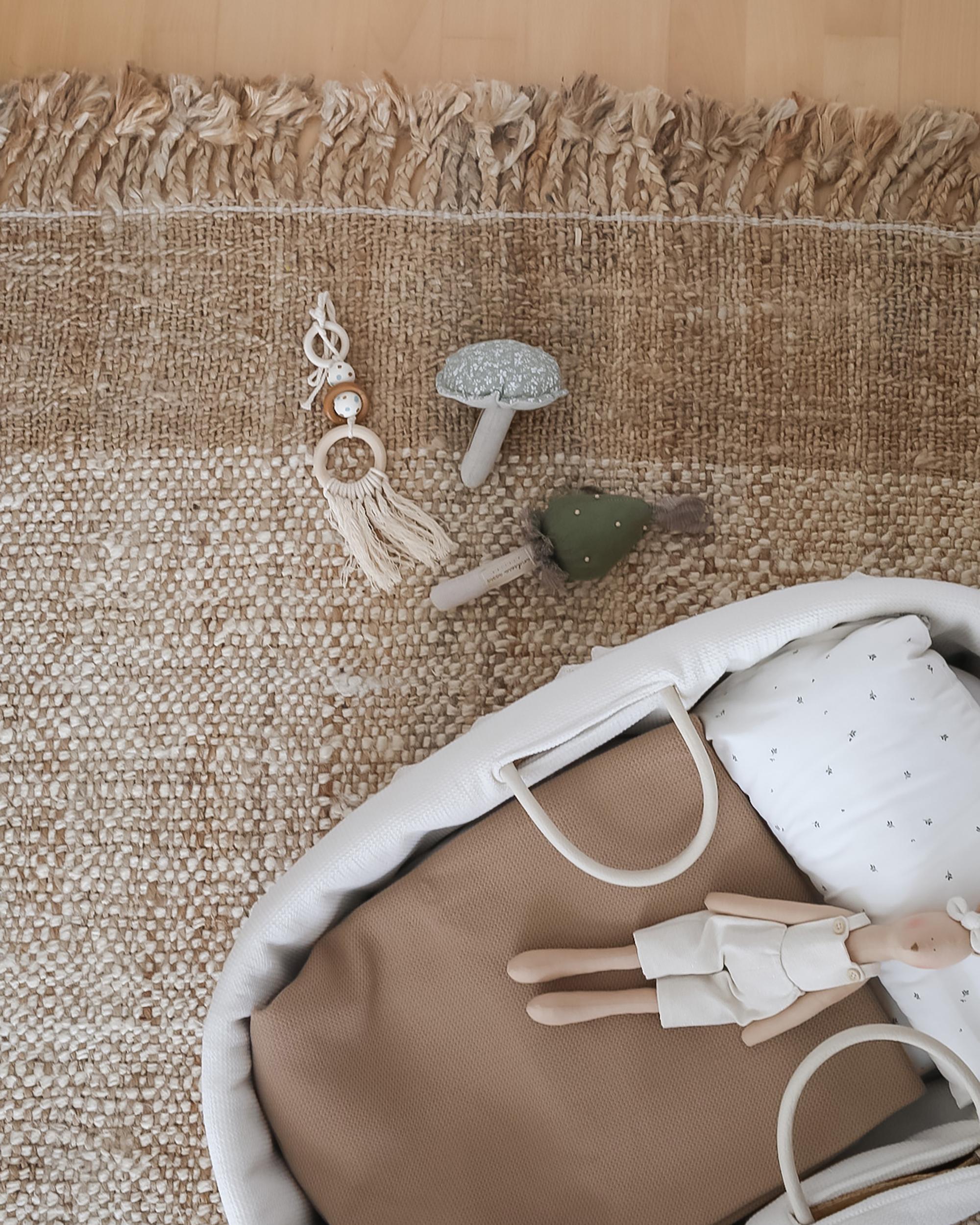 Vloerkleed DEDEMLI Beige 160 x 230 cm Jute