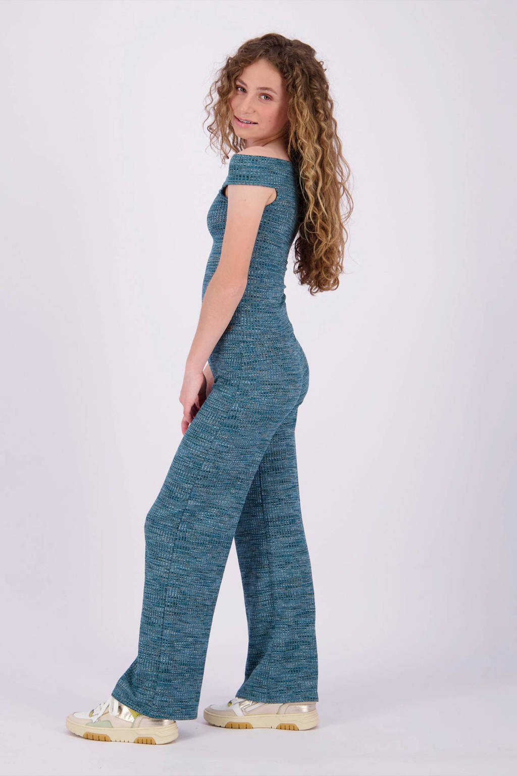 Vingino gemêleerdeoff shoulder top Ilena petrol