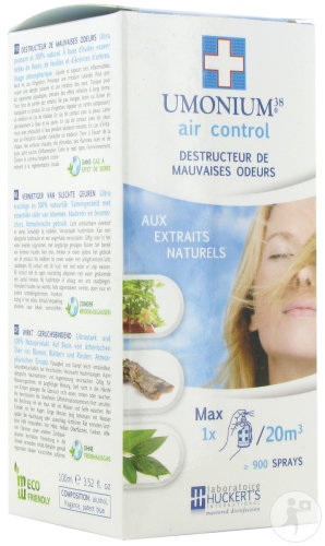 Umonium 38 Air Control Spray Aux Extraits Naturels Contre Les Mauvaises Odeurs 100ml