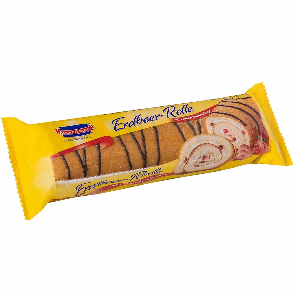 Kuchenmeister Erdbeer-Rolle 400g MHD:29.1.25