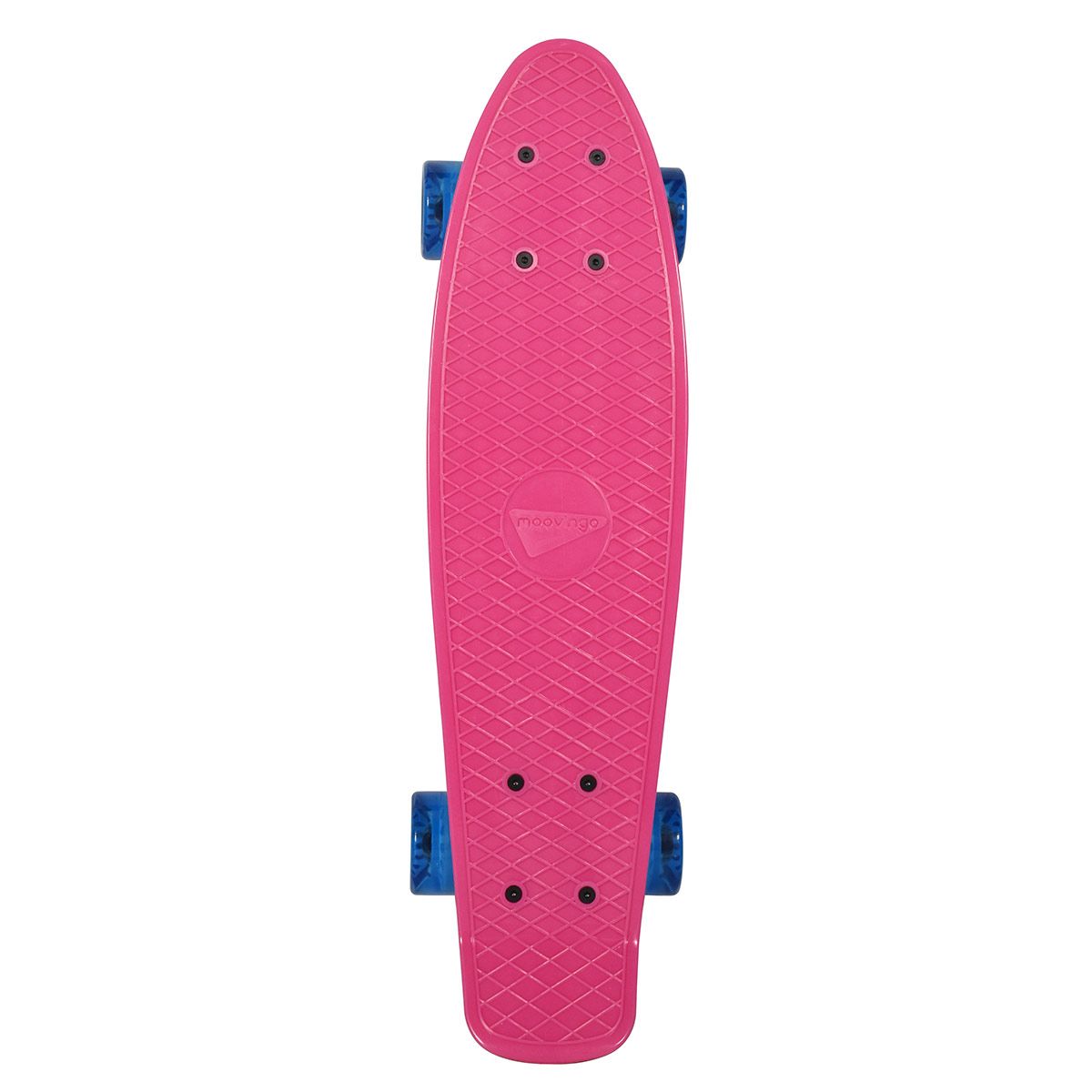 Skate vintage rose roues bleues