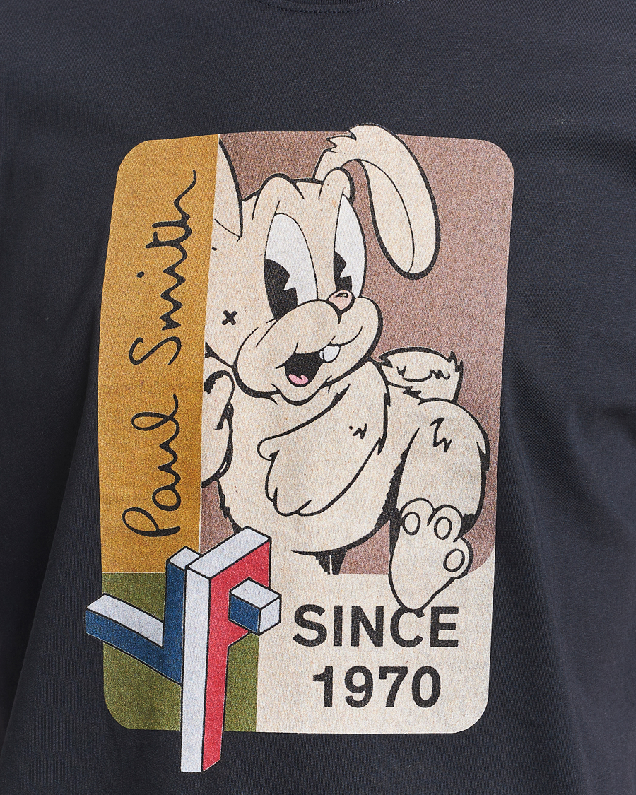 PS Paul Smith 70's Bunny Crew Neck T-Shirt Navy