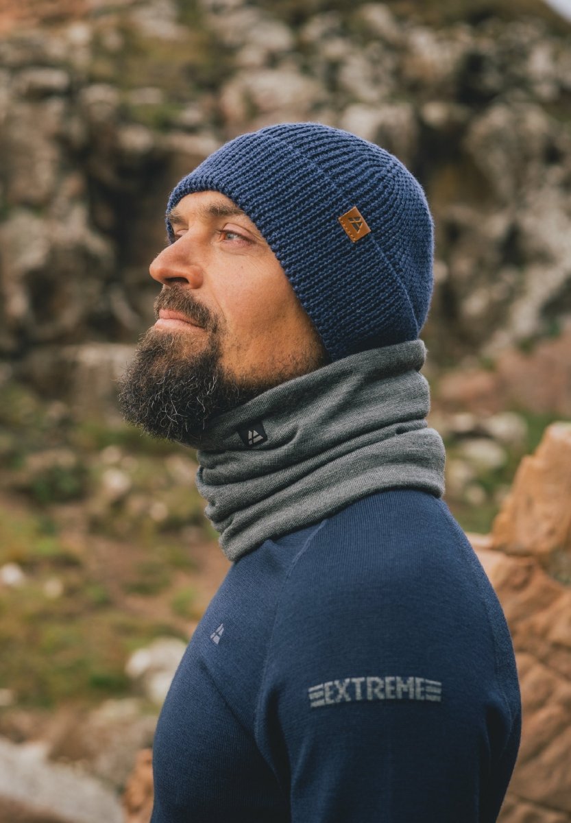MERINOULD HALSEDISSE MED FLEECE