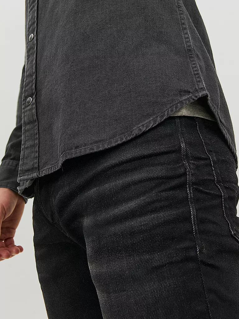 JACK & JONES Jeanshemd Slim Fit Jjesheridan schwarz